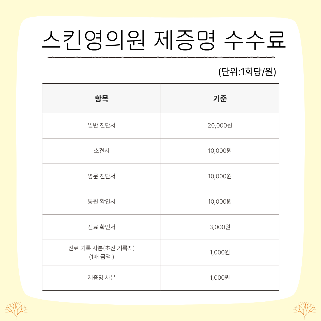 수수료 안내